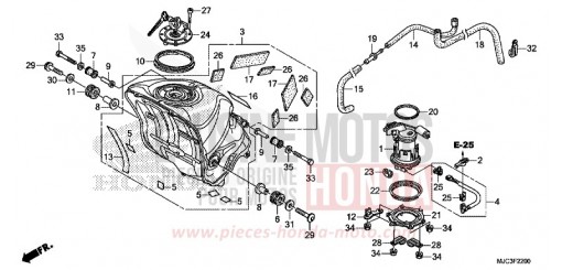 RESERVOIR A CARBURANT/POMPE A CARBURANT CBR600RAD de 2013